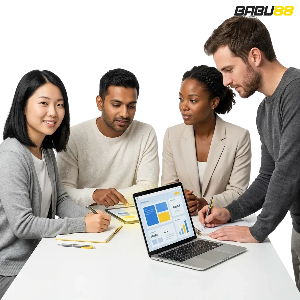 Babu88 logo and gaming interface showing sports betting, casino games, and mobile app for Bangladesh players