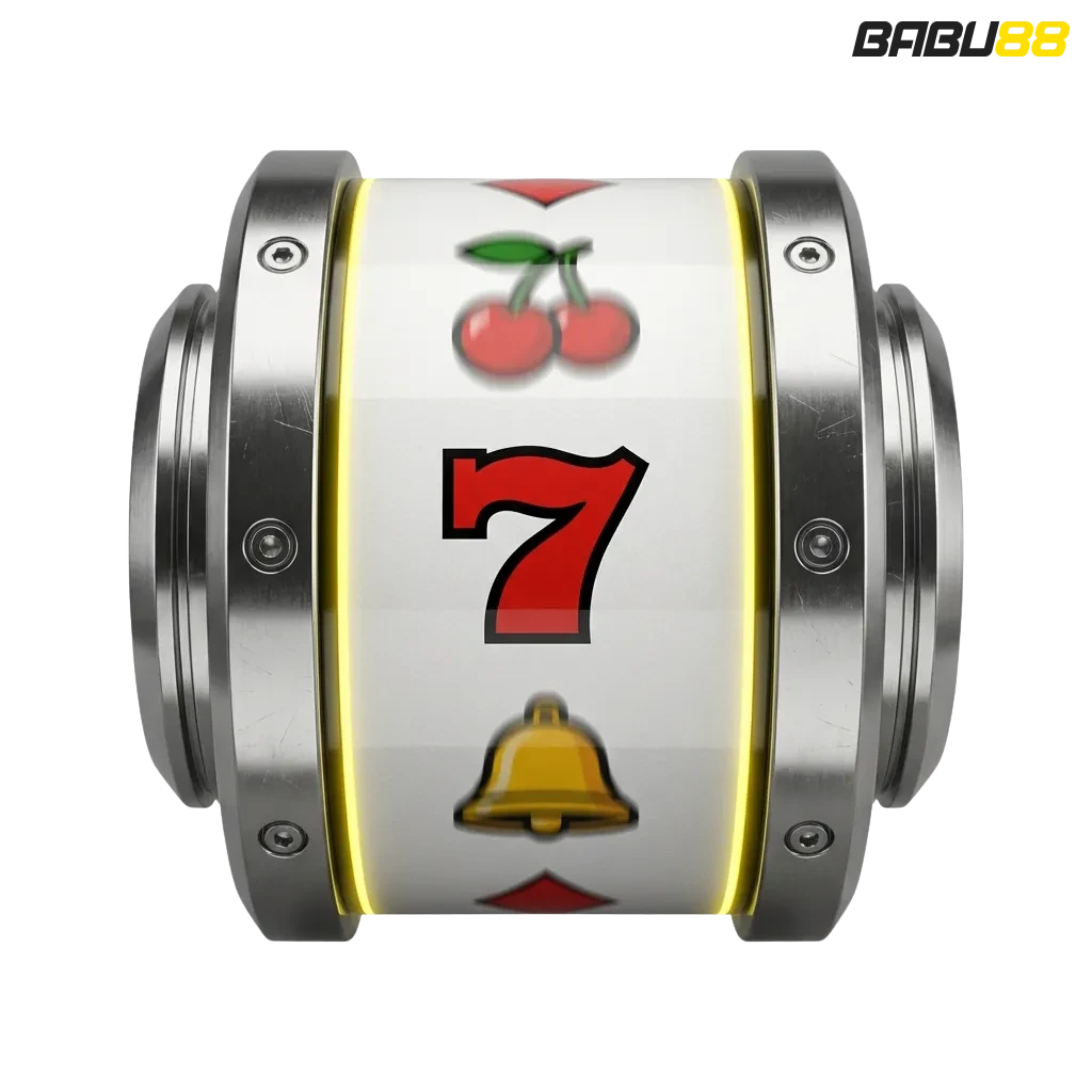 Babu88 slots interface showing colorful game thumbnails with various themes including adventure, fruits, and fantasy options