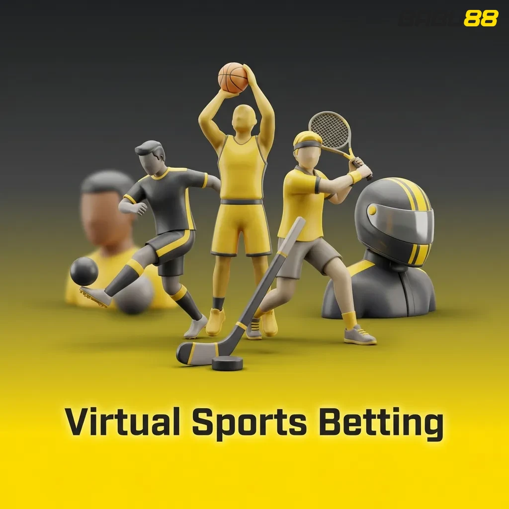 Virtual sports betting interface showing 24/7 simulated football, horse racing, greyhound racing, and tennis matches