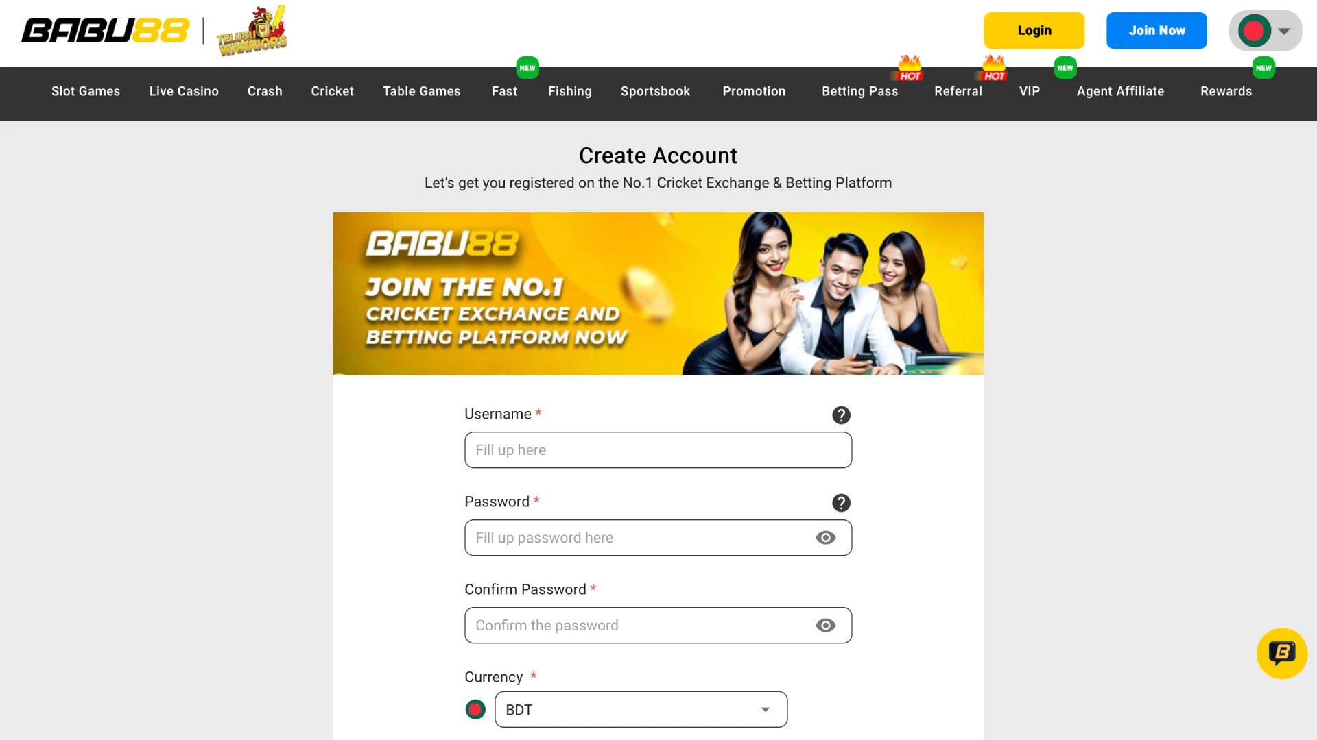 Choose Your Registration Method.