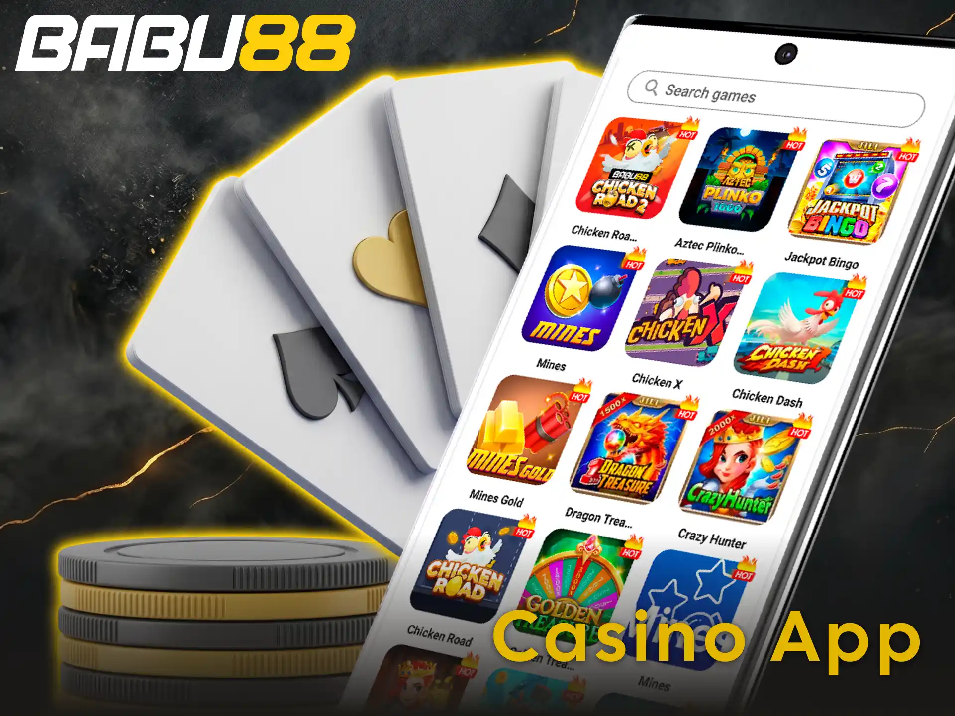 Enjoy top slots and live games inside Babu88 casino app.