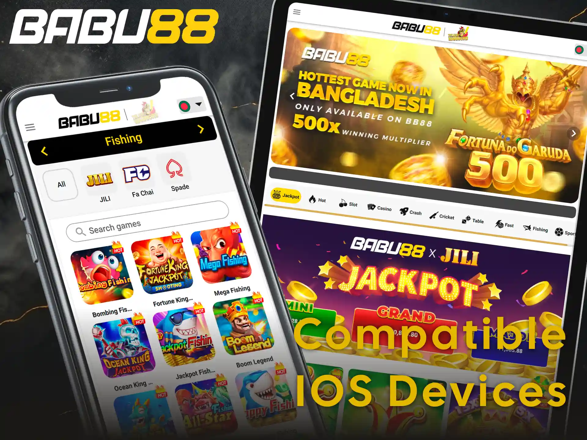 Verify compatible iOS devices for optimal gaming via Babu88 app.