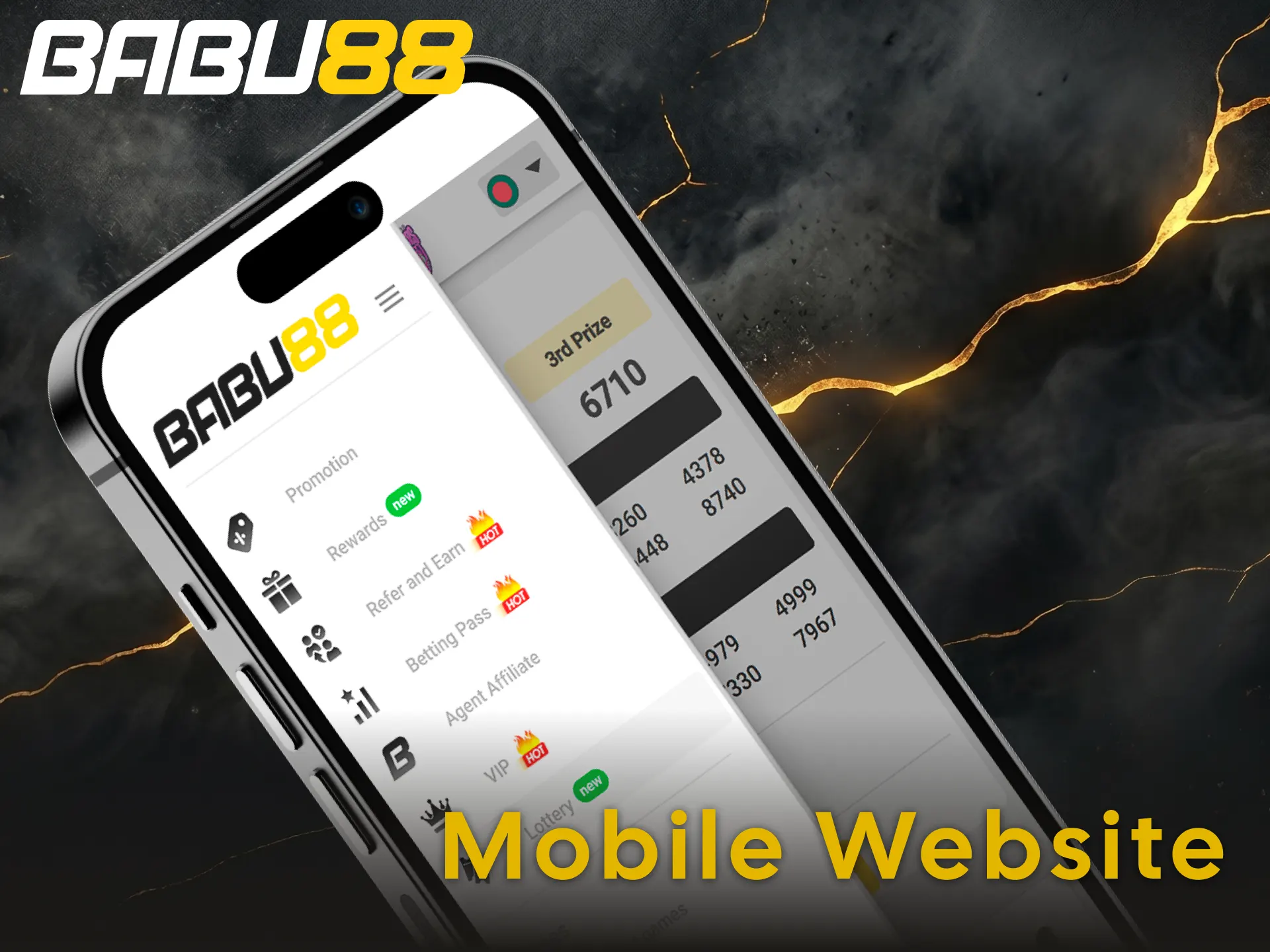 Launch the responsive Babu88 mobile website version in your browser.