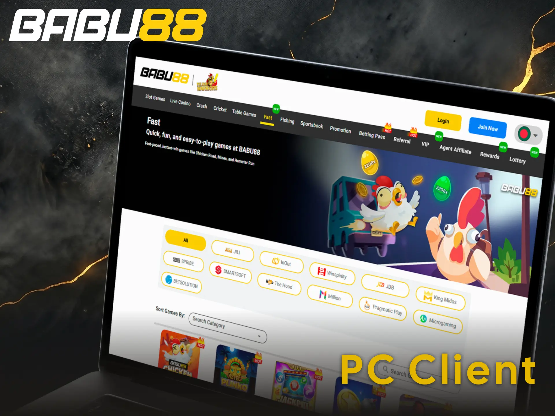 Use the Babu88 PC client for a smooth betting experience.
