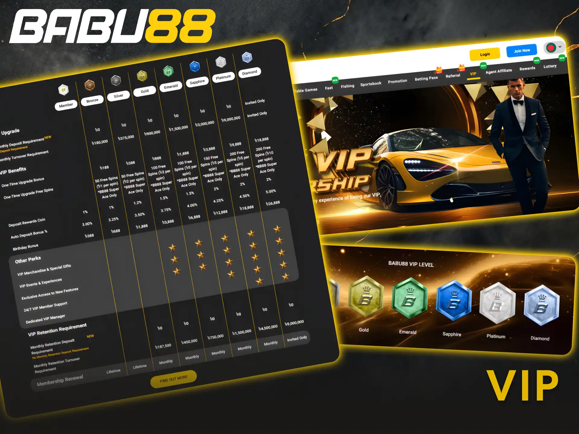 Join the exclusive Babu88 VIP Programme to receive amazing additional rewards.